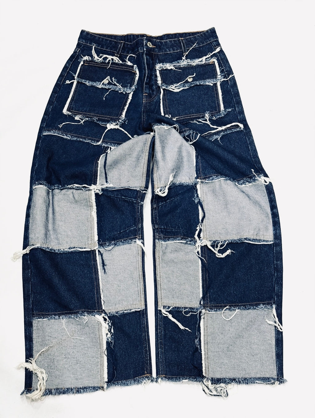 PATCH SIX POCKETS BAGGY JEANS